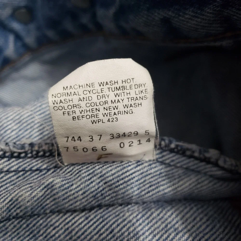 VTG Levi's Vest Mens Medium Blue Trucker Biker Denim Medium Wash 80s